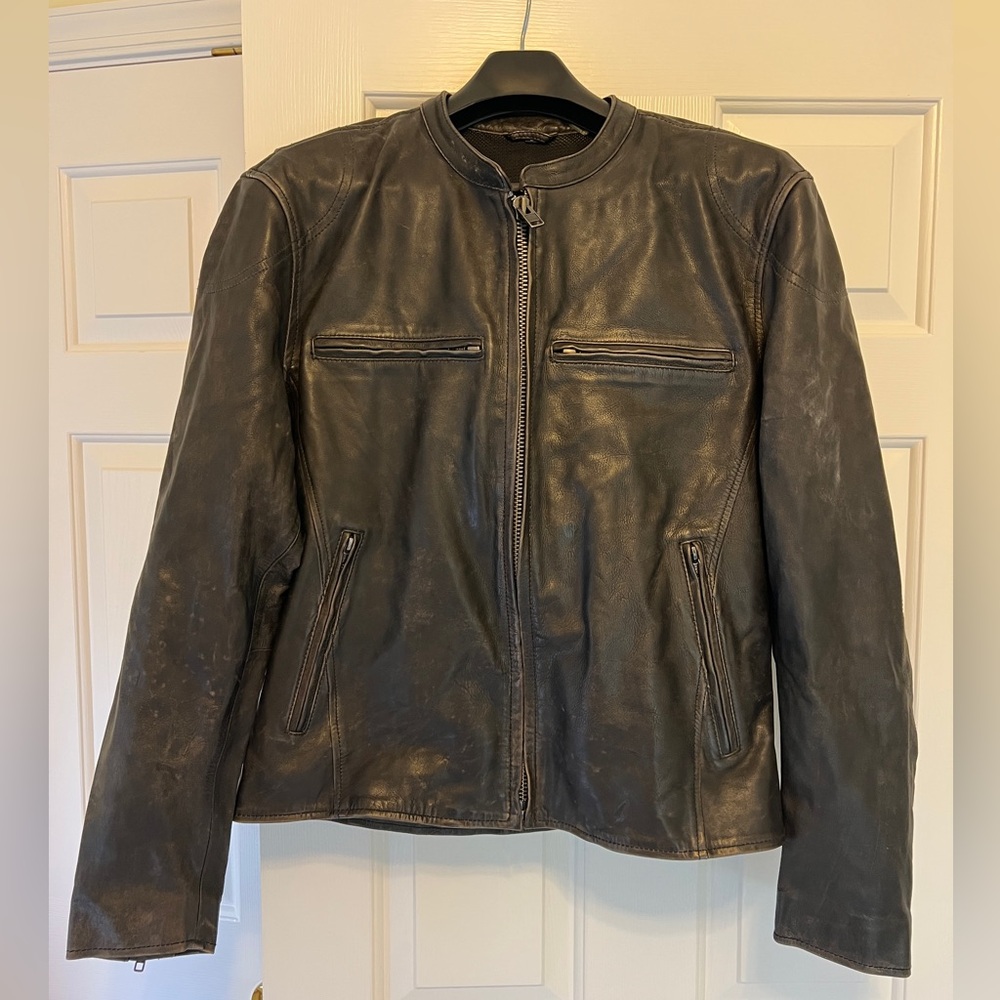 First Manufacturing Indy Men’s Leather Motorcycle Jacket